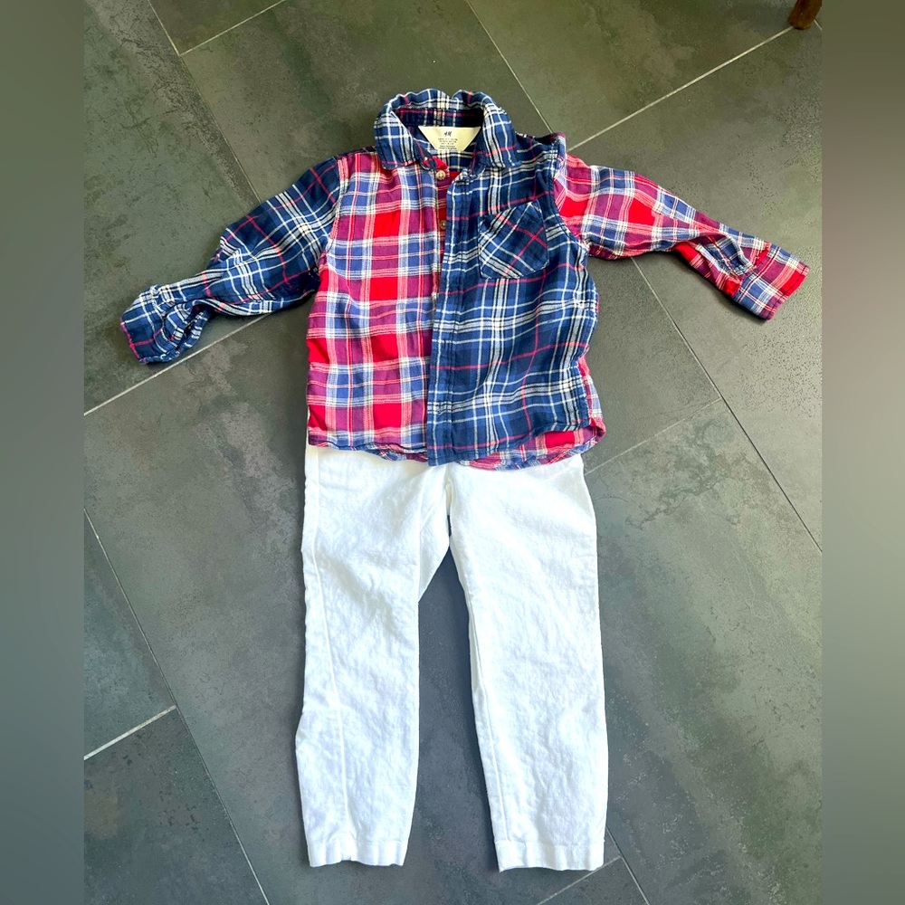 Toddler Boy Outfit, Janie and Jack and H&M, Size 3T